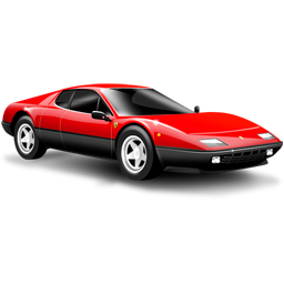 Sports car ferrari car red