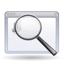 Find zoom enlarge application magnifying glass search