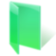 Green folder open