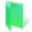 Green folder open