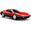 Sports car ferrari car red