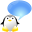 Tux penguin chat