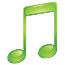 Music sound itunes green