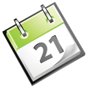 Green calendar date