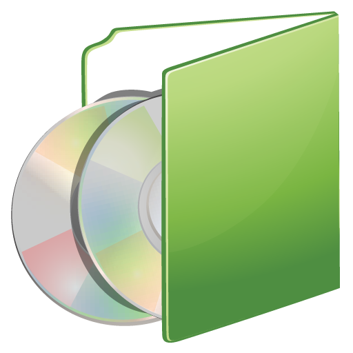 Folder green cds