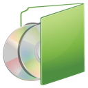 Folder green cds