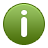 Information message alert green