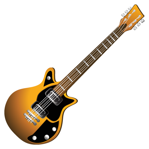 Brown guitar