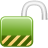 Lock green unlocked