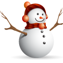 Christmas snow man