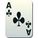 Poker game cards ace