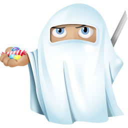 Ninja ghost halloween