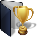 Award blue folder