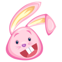 Pink rabbit easter