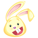 Yellow rabbit easter