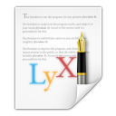 Mimetypes lyx application