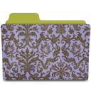 Hyacinth damask folder