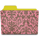 Rose damask folder