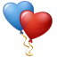 Balloons heart hearts valentine love favourite fav