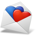 Heart mailenvelope hearts bluered valentine favourite love fav