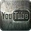 Engraved youtube grunge social media highlight metal