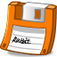 Floppy save orange