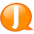 Speech balloon orange