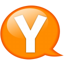 Speech balloon orange