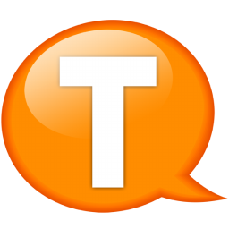 Speech balloon orange