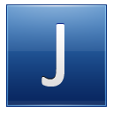 Letter blue j