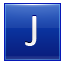 Letter blue j