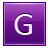 Letter violet g