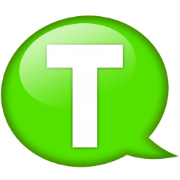 Speech balloon green