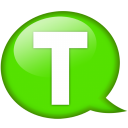 Speech balloon green