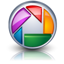 Picasa social logo media player