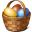 Easter eggs basket