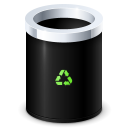 Trash bin empty recycle erase full