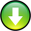 Button download down decrease green music arrow