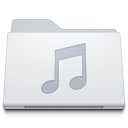 Folder music white