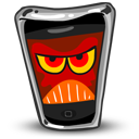 Iphone mobile angry cellphone cell phone call telephone contact