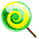 Candy green lolipop