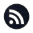 Rss circle social logo