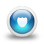 Glossy blue 3d shield