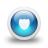 Glossy blue 3d shield