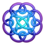 Purpleblue circleknot