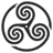 Grey wheeled triskelion