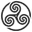 Grey wheeled triskelion