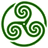 Green wheeled triskelion