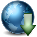 World globe earth decrease download down internet network arrow