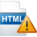 Html page warning